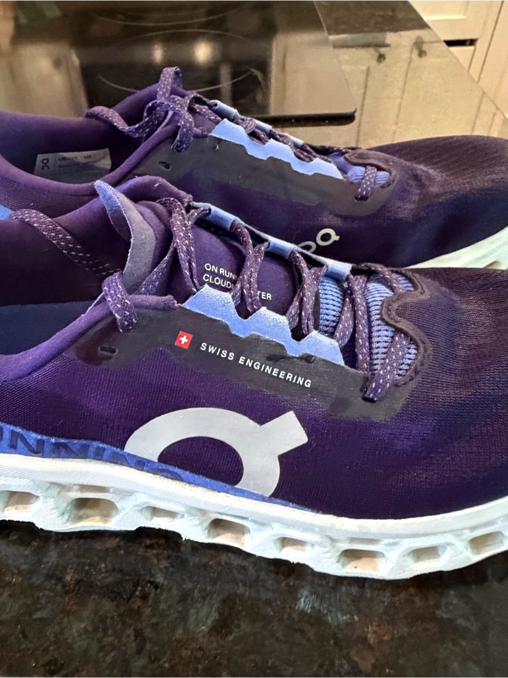 Women's On Cloud Blue Cloudmonstwr Athletic Sneakers - Lightweight Comfort - Picture 3 of 6